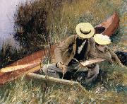 John Singer Sargent An out-of-Door Study oil painting artist